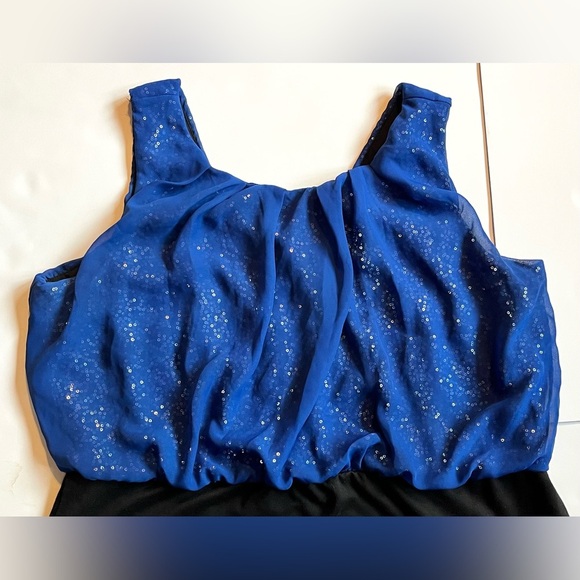 Maurices Elegant Blue and Black Women's Sequin Mini Dress Size 1X - Picture 2 of 13